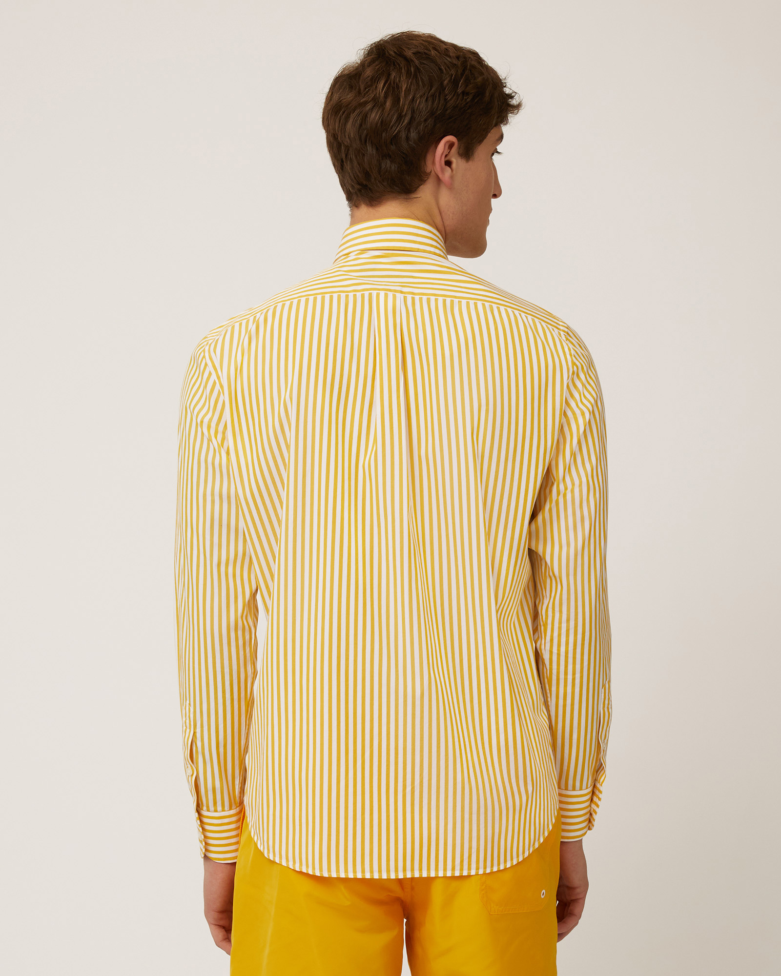 Sorbet Stripe Shirt, Canary Yellow, large image number 1