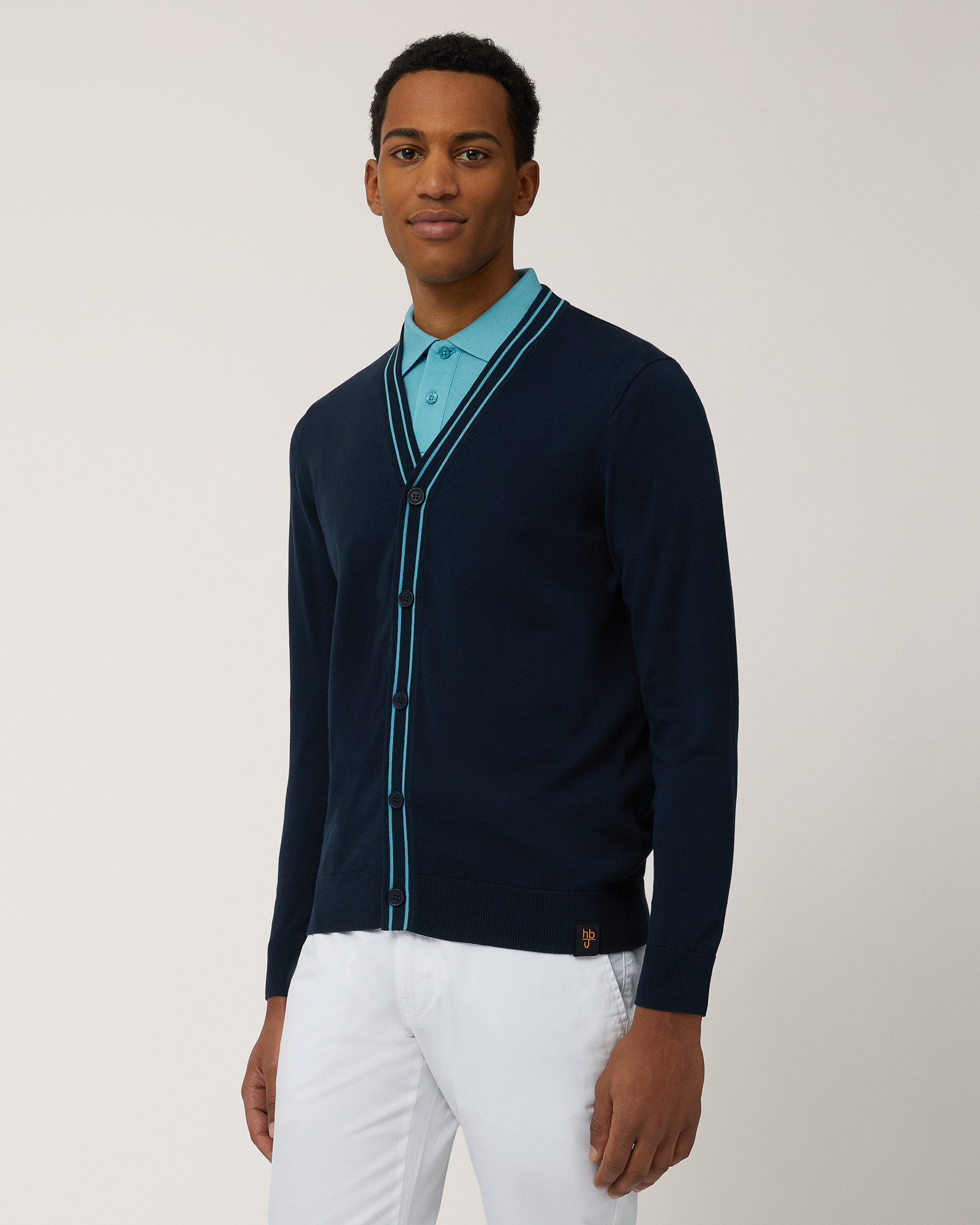 Cardigan Con Dettagli Rigati
