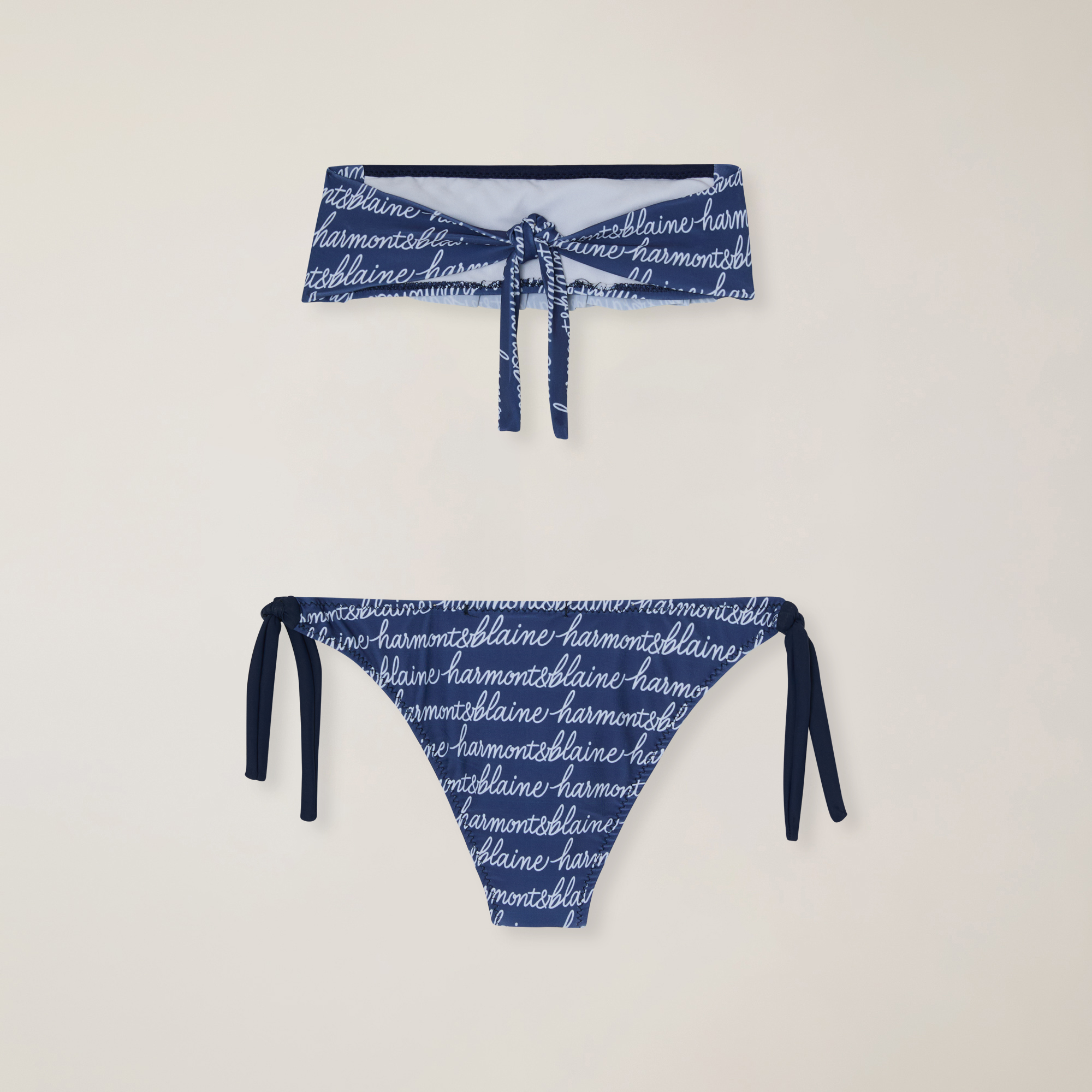 All-over logo print bikini