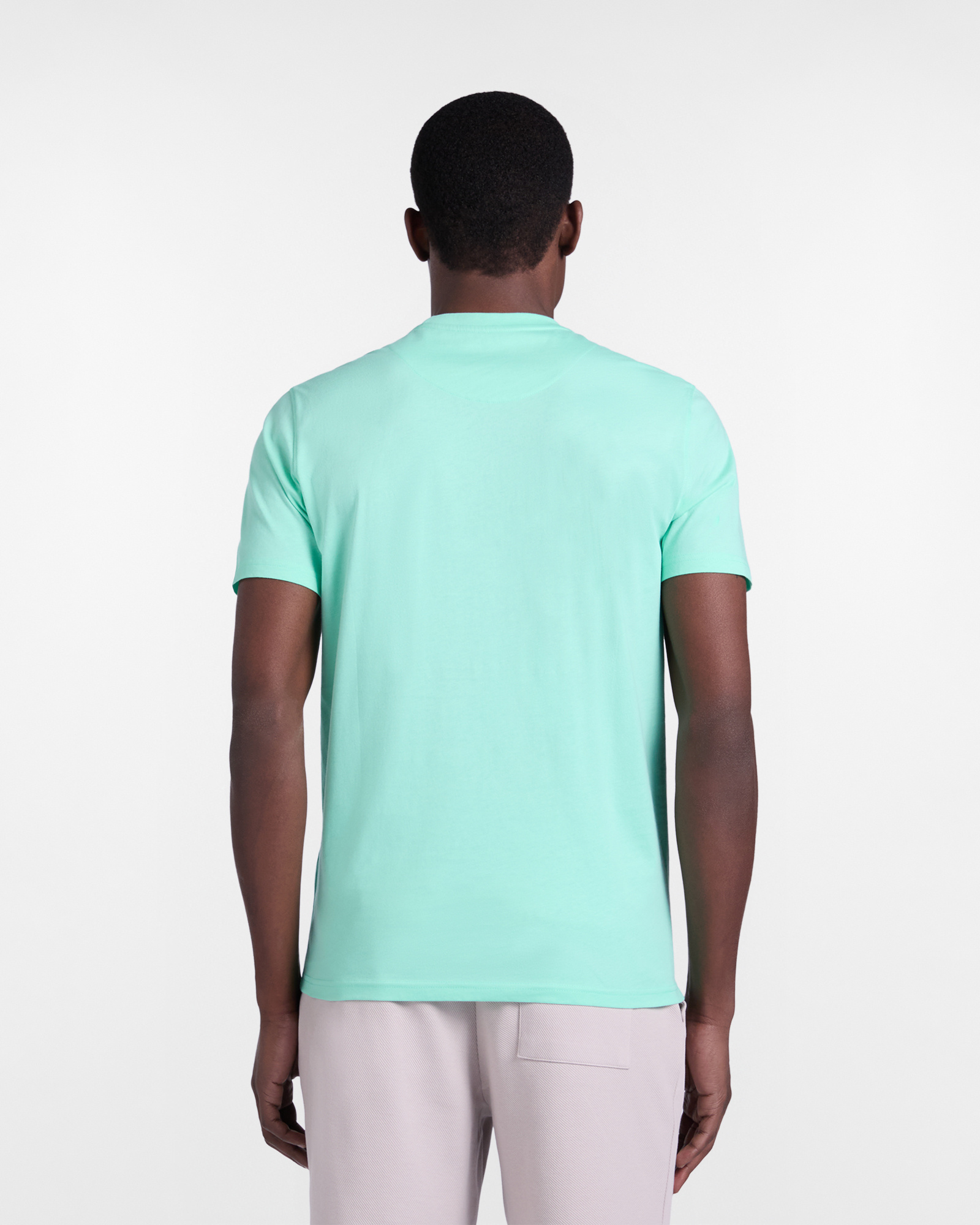 Camiseta ajustada de algod&oacute;n para hombre, Verde, large image number 1