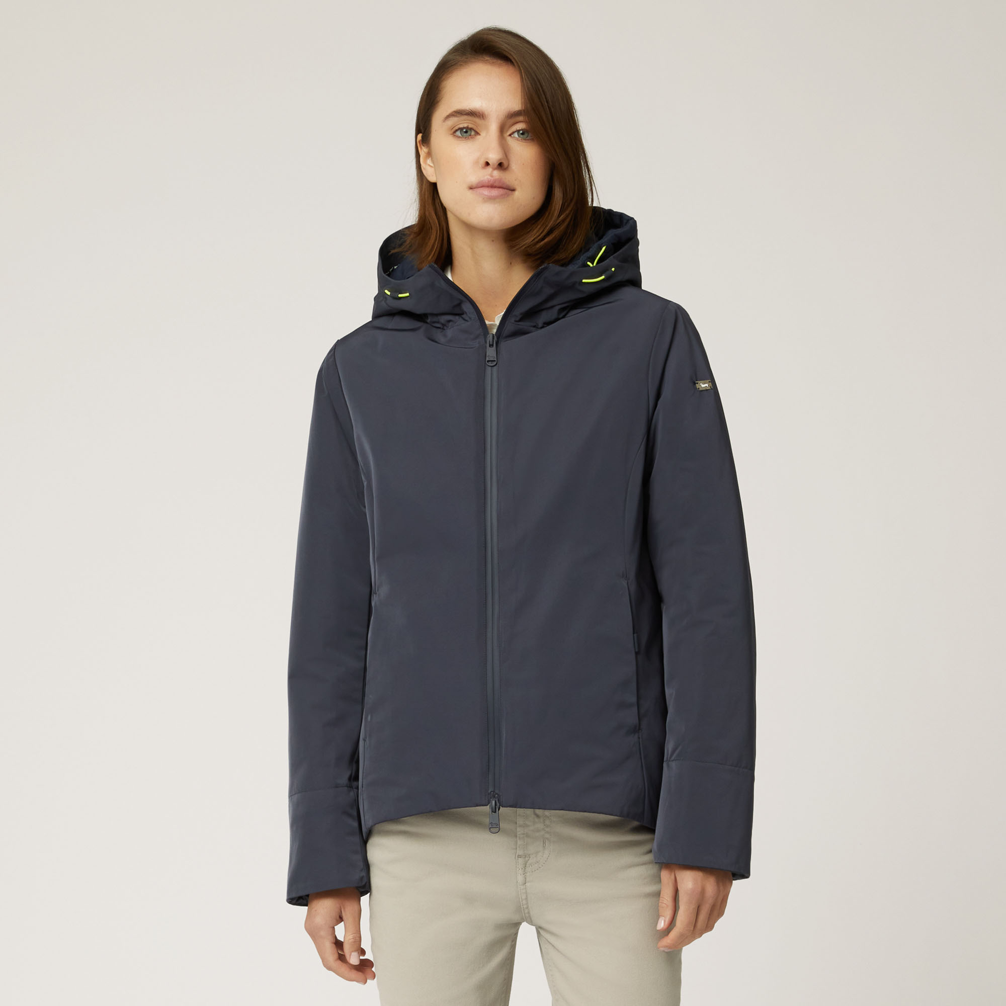 Softshell Jacket With Printed Interior, Blue, large image number 0