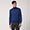 Jersey De Cuello Alto De Lana Merina, Azul, swatch