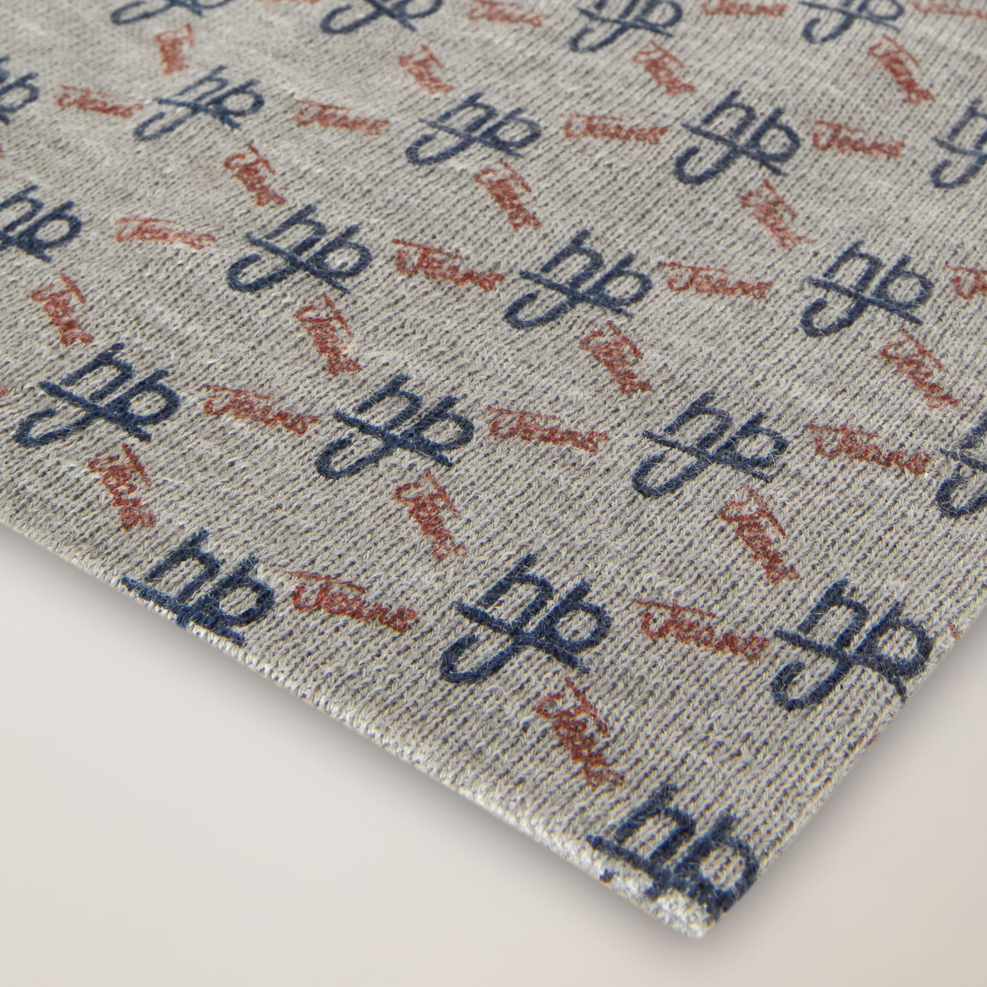 Berretto In Misto Lana Con Logo E Lettering All-Over, Blu, large image number 1
