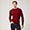 Pullover Girocollo  A Rombi, Rosso, swatch