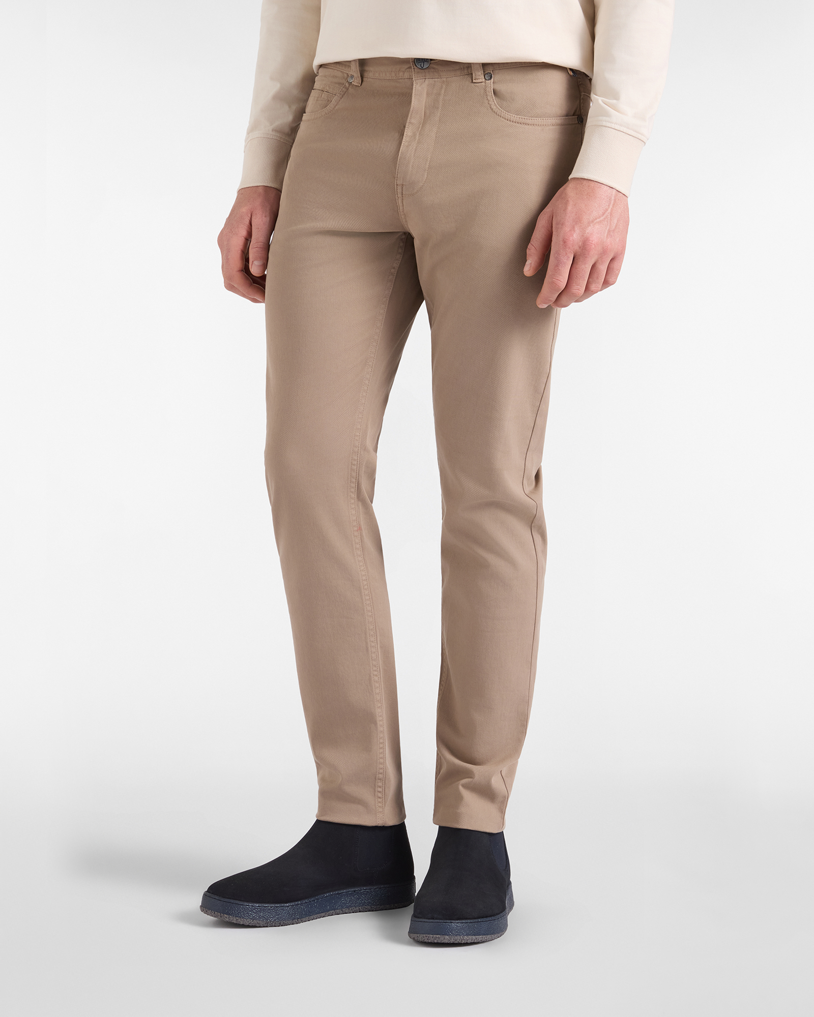 Pantalone HBJ Uomo 5 Tasche Narrow Fit in Gabardina di Cotone Stretch