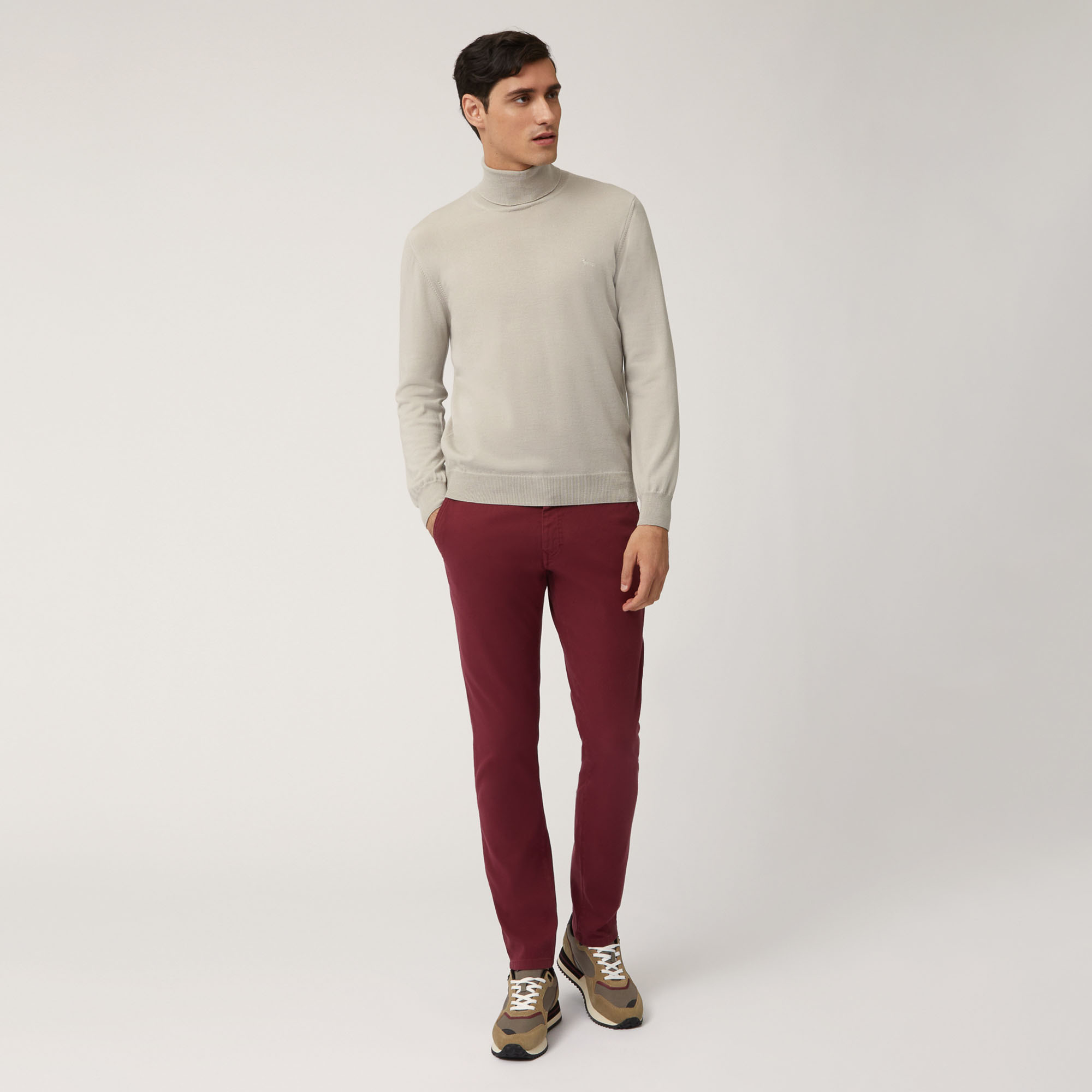 Pantalon Cinq Poches Colorfive Art Academy, Rouge, large image number 3