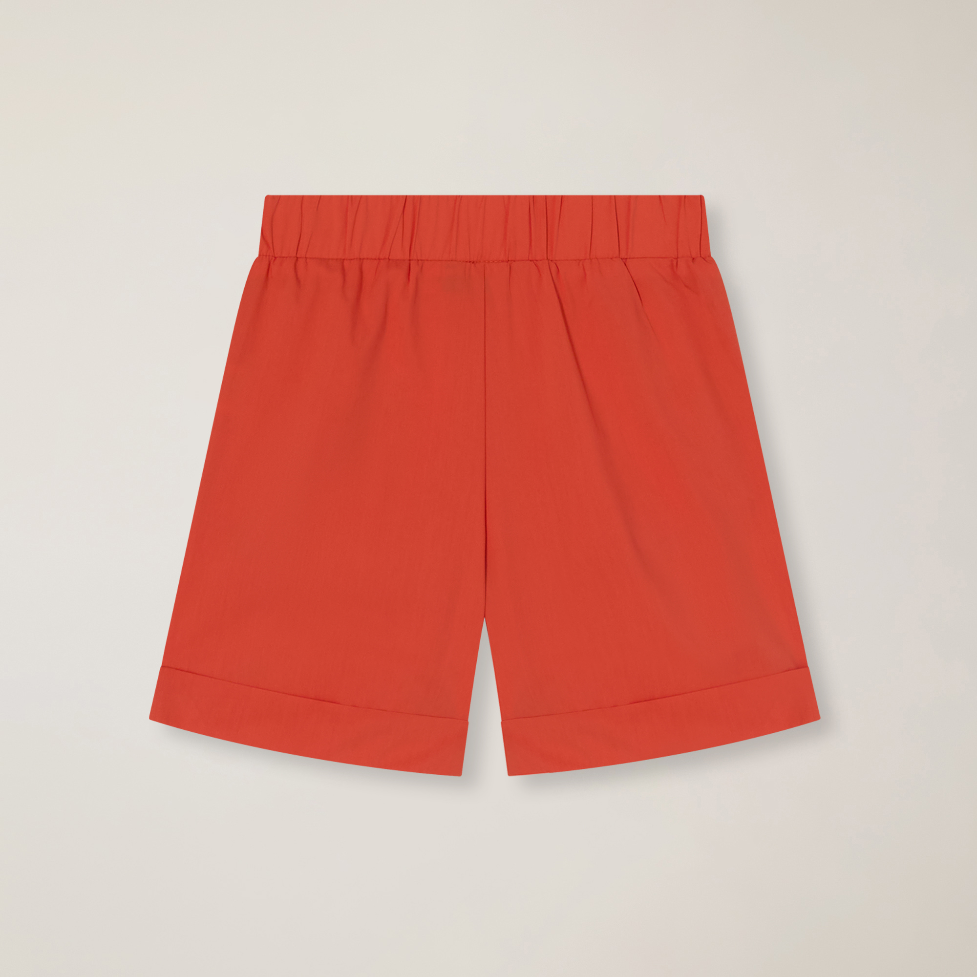 Stretch poplin bermuda shorts