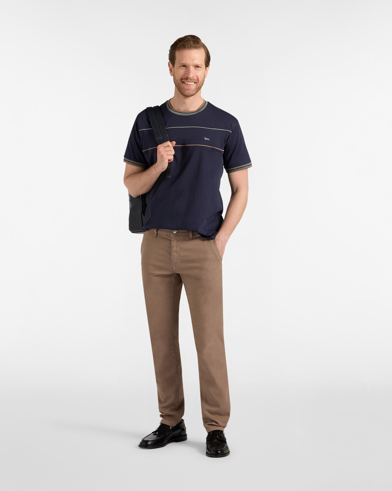 Camiseta Relaxed con ribete, Azul, large image number 3