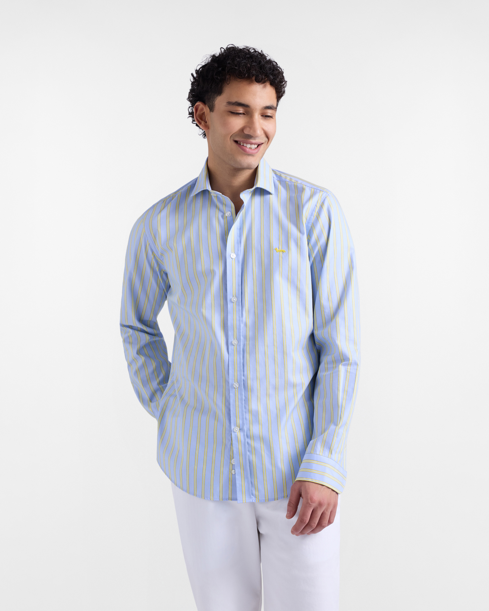 Chemise &agrave; rayures coupe ajust&eacute;e