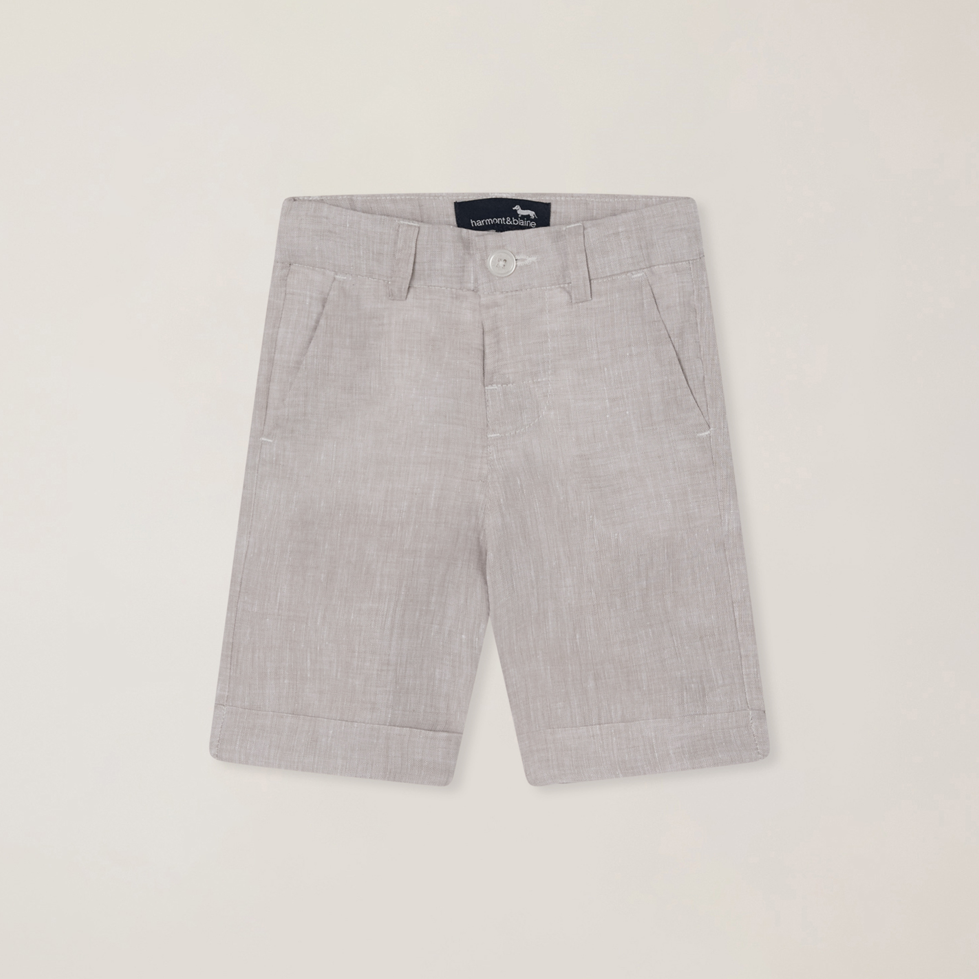 Linen bermuda shorts
