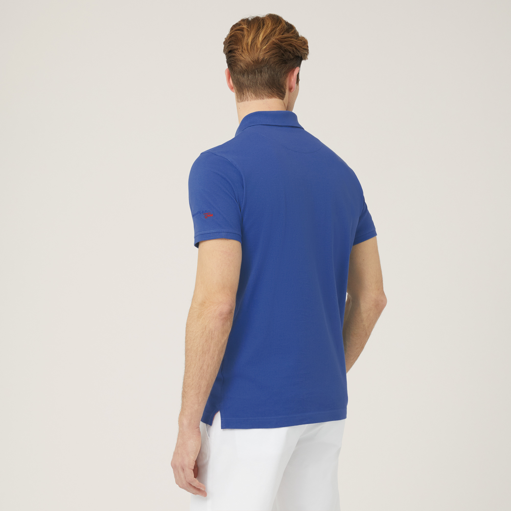 Polo In Cotone, Blu, large image number 1