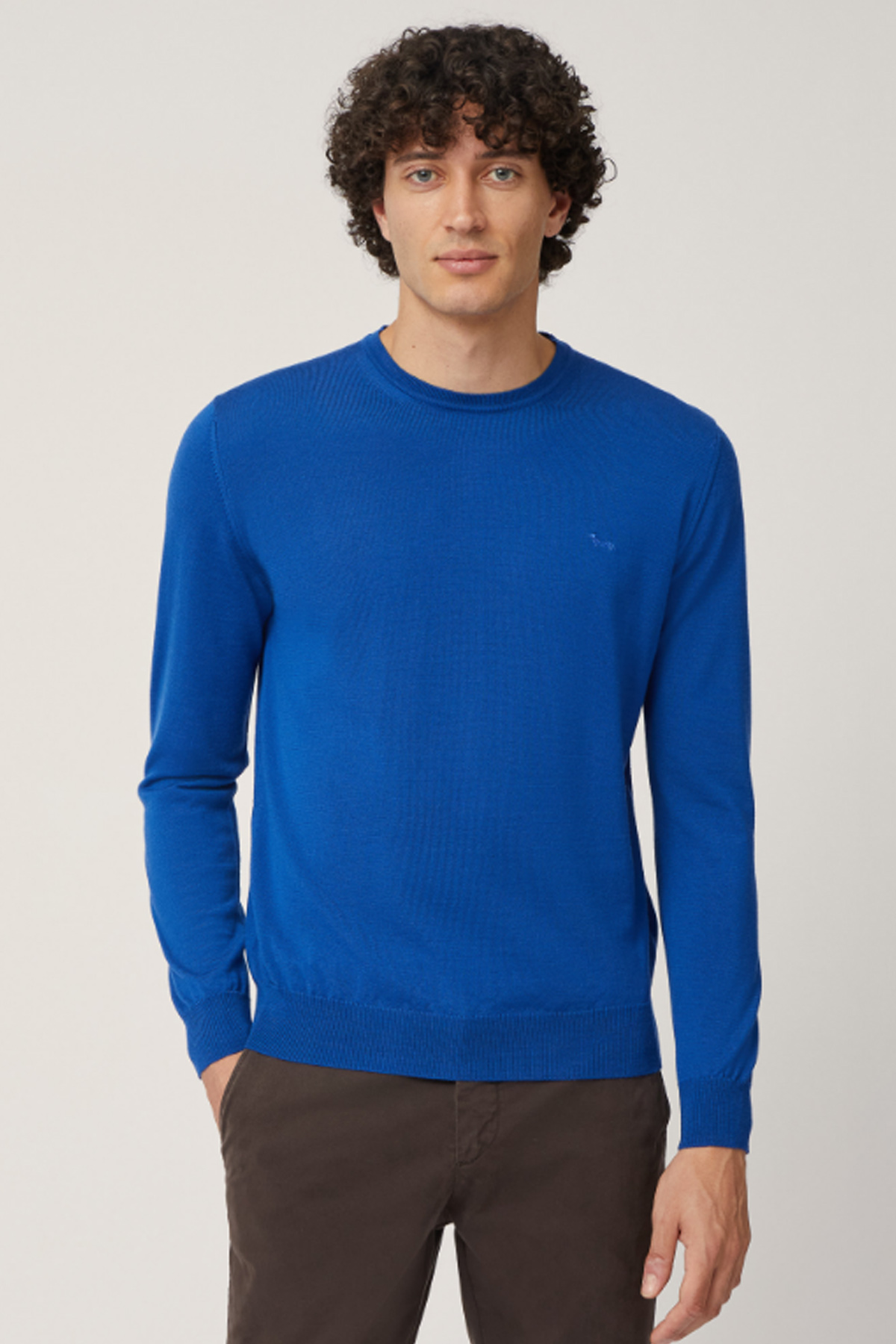 Harmont & Blaine Grigio Viscosa Mens Sweater main image 1