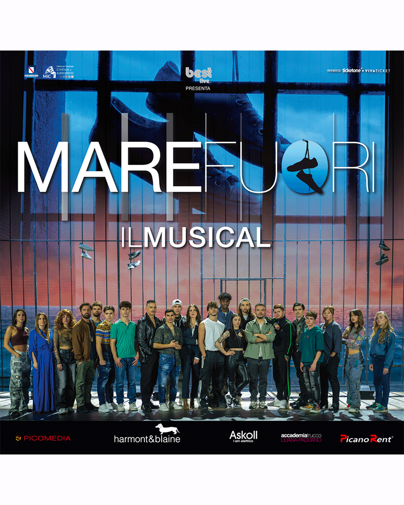 Harmont & Blaine announces the official sponsorship of the Musical Tour Mare Fuori, inspired by the famous Italian TV series Mare Fuori, reconfirming the dynamic and experimental spirit of the brand, which has always based its style, philosophy and contemporaneity on creative collaboration and inspiring dialogue between fashion, art and culture.