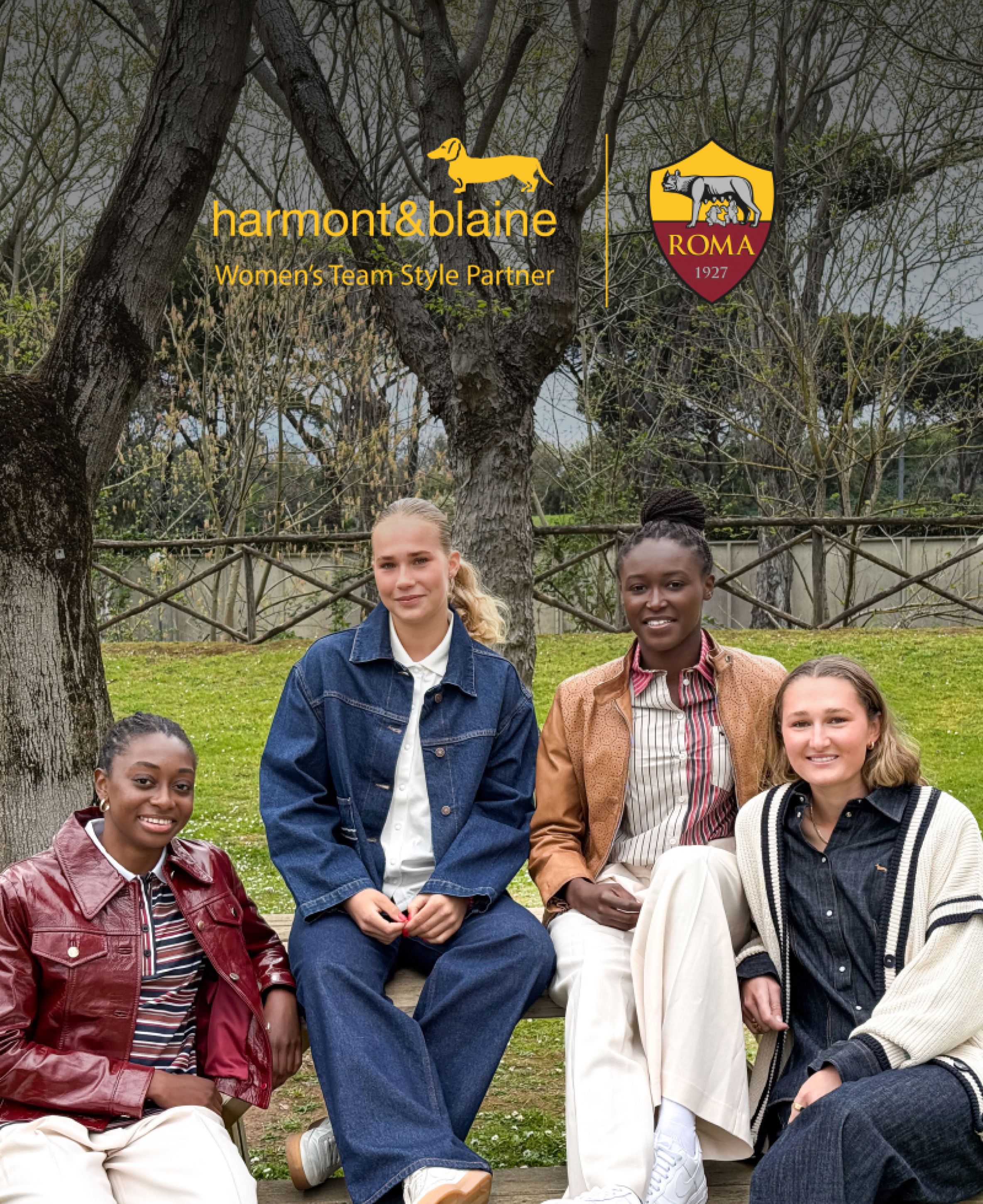Harmont & Blaine contin&uacute;a su recorrido junto al AS Roma Women, renovando su papel como Official Style Partner del primer equipo.