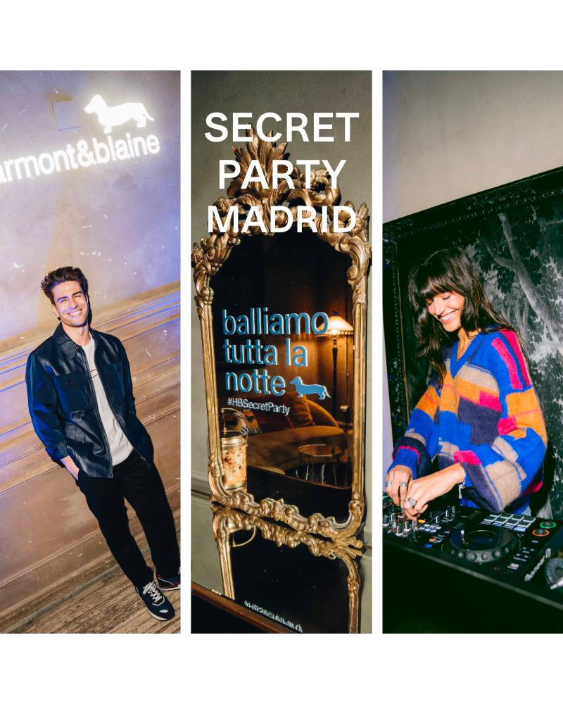 Harmont & Blaine, the Neapolitan brand with vibrant colors and Italian soul, celebrates its arrival in Madrid with a very special event: a secret party that featured its iconic and fun Dachshund. The exclusive event, held last night, was attended by prominent profiles within Madrid society and influential profiles such as Eugenia Osborne, Lulu Figueroa, Isa Hernáez, Isthar Espejo, Johanna Muller, Mario Marzo, and Nicola Carbone, Addetto Commerciale dell'ambasciata italiana.