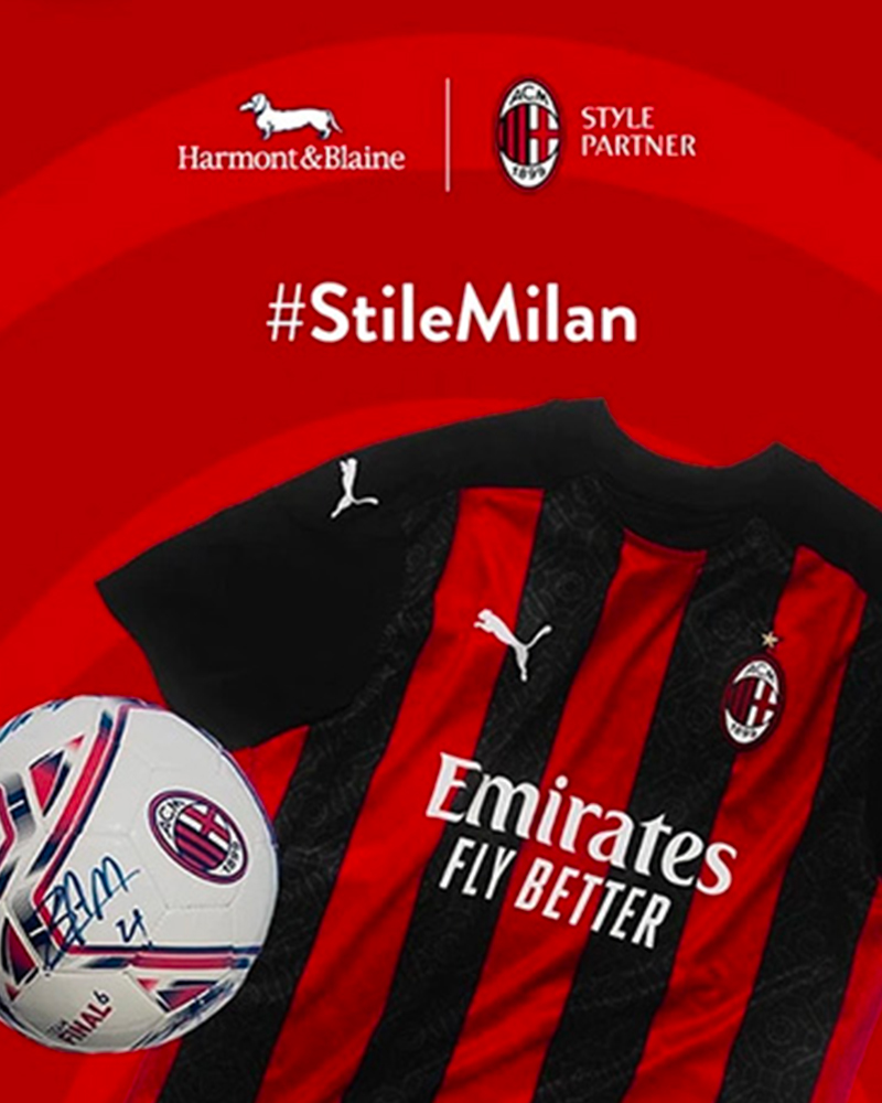 Harmont & Blaine, the Official Style Partner of AC Milan, is launching a contest for all Rossoneri fans. From 26 April to 23 May 2021, fans of AC Milan will be able to offer their own take on 'Milan Style'.